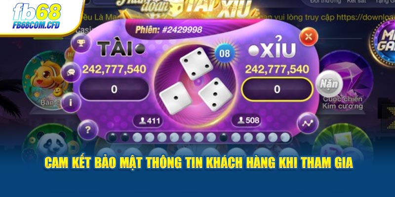 Cam kết bảo mật thông tin khách hàng khi tham gia cổng game