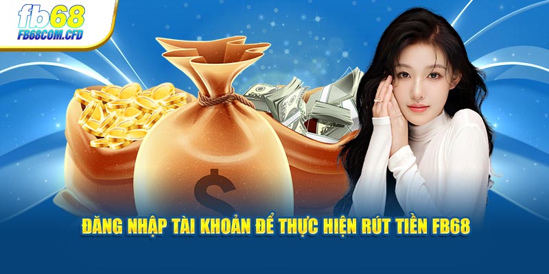 Đăng nhập tài khoản để thực hiện rút tiền FB68